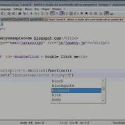JQuery Tutorial 34 Dblclick Or Double Click Event Handler With An Example