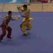 Dui Lian Double Broadsword Vs Spear