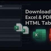 How To Make Excel And Pdf Using JavaScript Export HTML Table Into Excel Using JavaScript