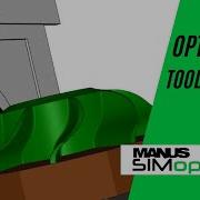 MANUSsim Optimize Optimized Toolpath 1