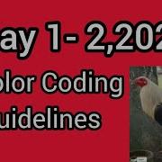 May 1 2 2026 Color Coding Guidelines