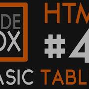 HTML 4 Basic Tables CodeBox