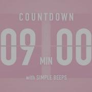 9 Minute Countdown Timer Flip Clock With Simple Beeps