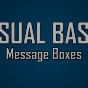 Learn Visual Basic 3 Message Boxes