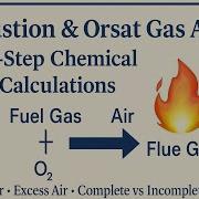 Пошаговое объяснение анализа горения и газов Orsat Расчёты химических процессов