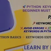Python Keywords Explained Reserved Words In Python Python Tutorial For Beginners Hindi