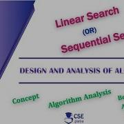 Linear Search Sequential Search Algorithm Analysis Lec 12 Design Analysis Of Algorithm