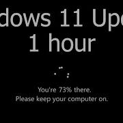 Windows 11 Update Screen 1 Hour REAL COUNT In 4K UHD