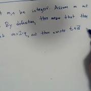 Intro To Proof The Sum Of Two Even Numbers Is Even