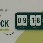 How To Create Flip Clock Using HTML CSS And JavaScript