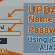 Update Name Password And Profile Picture Using JQuery AJAX PHP And Mysqli Part 01