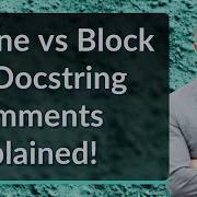 Inline Vs Block Vs Docstring Comments Explained