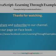 02 JavaScript Example Using Script Tag Learning Through Examples