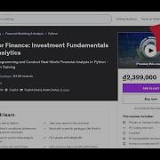 Python For Finance Investment Fundamentals Data Analytics Part1