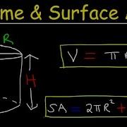 Volume Of A Cylinder And Surface Area Of A Cylinder