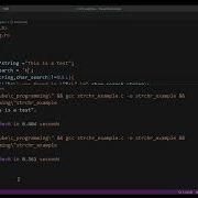 Strchr Function In C