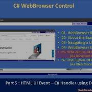 C WebBrowser Part 5 Link HTML Button To C Handler C Advanced 139