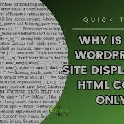 Fixing WordPress Troubleshoot When Only HTML And CSS Is Showing