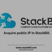 Acquire Public IP In StackBill CMP