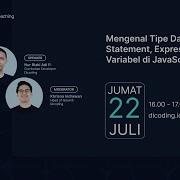 Dicoding Dev Coaching 58 Mengenal Tipe Data Statement Expression Dan Variabel Di JavaScript