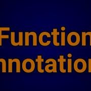 Аннотации функций Python