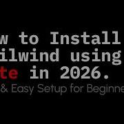 How To Install Tailwind Using Vite In 2026 Fast Easy Setup For Beginners