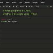Python Programe To Check Whether A File Exists Coding