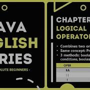 Logical Operators Java Taglish Series For Absolute Beginners PATutorials