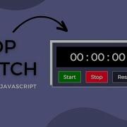 Create Stopwatch Using HTML CSS And JavaScript