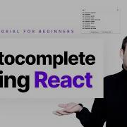 Input Autocomplete React Tutorial For Beginners February 2