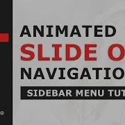 Animated Slideout Sidebar Menu With JQuery And CSS3 Transforming Hamburger Menu Icon Tutorial