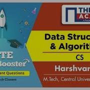 Data Structures Algorithms Computer Science Engineering Most Important Questions GATE 2019
