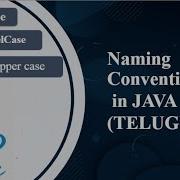 Naming Conventions In Java Telugu