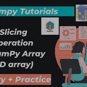 28 Slicing Operation In NumPy Array 1D Array