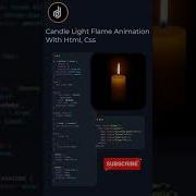 Candle Light Flame Animation With Html Css Update