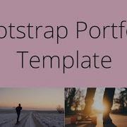 Bootstrap Portfolio Template Free HTML Website Templates