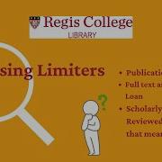 Searching In The Databases Using Limiters New UI Edition