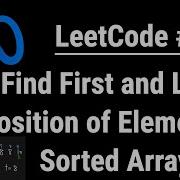 Find First And Last Position Of Element In Sorted Array LeetCode 34 With Python Programming