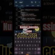 Number Guessing Game With Python Only 60sec By TechPlk Python Shorts Viral 2025