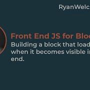 Front End JS For Blocks WordPress Tutorial Custom Block Development
