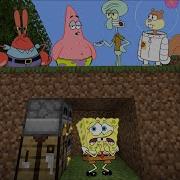 Minecraft Speedrunner Spongebob VS 4 Hunters