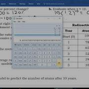 Algebra 9 4 Fitting Exponential Models To Data