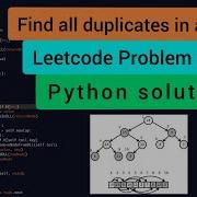 Leetcode 442 Find All Duplicates In An Array Python