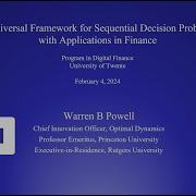 Sequential Decision Analytics In Finance