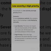 Low Severity And High Priority Defect Examples Interview Questions Defect Testing Interview