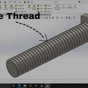 Механическое черчение Solidworks Как сделать квадратную резьбу