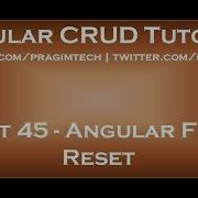 Angular Form Reset