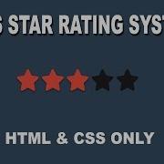 CSS Star Rating System No JavaScript