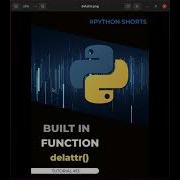 Python Inbuilt Predefined Functions 13 Delattr