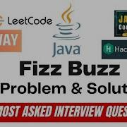 Fizz Buzz Problem Solution In Java